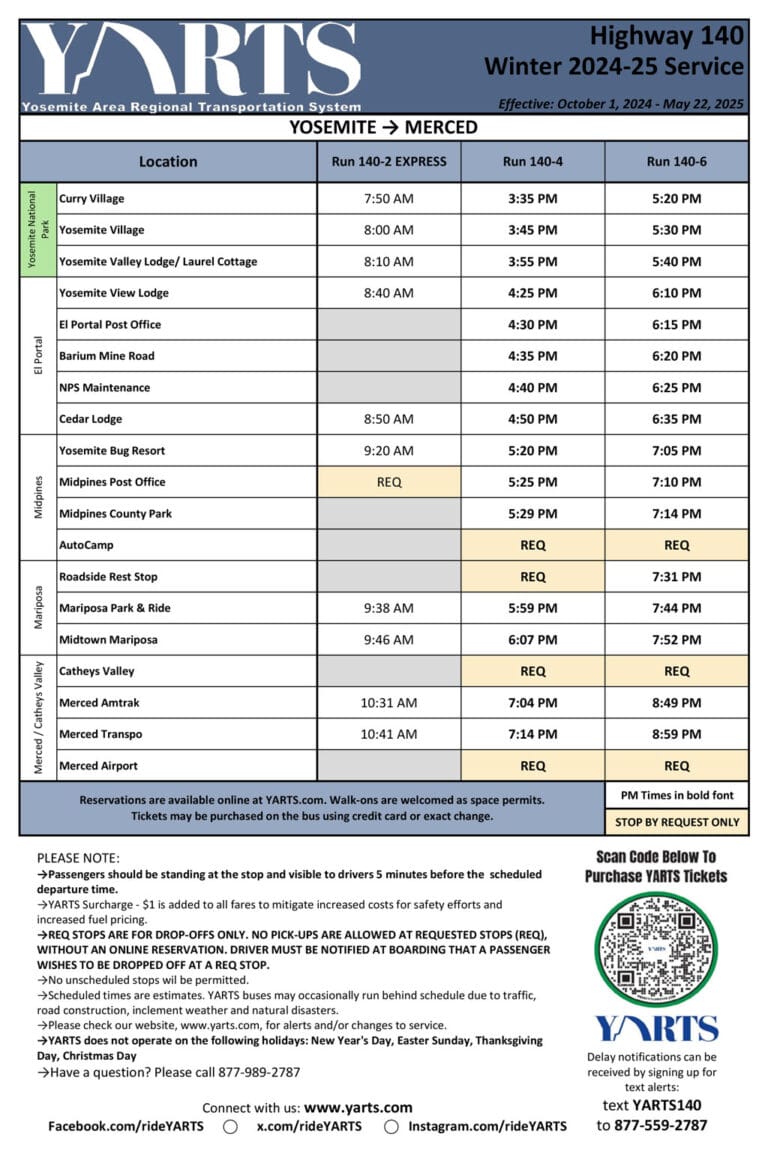 YARTS Highway 140 - Winter-Service 2024-25 page 2